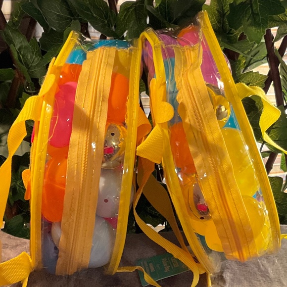 2 New Zippered Chick Easter Egg Value Bags  - 2 Bags & 80 Plastic Eggs - Picture 7 of 13